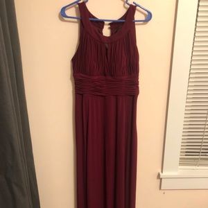 Melrose maroon red formal dress